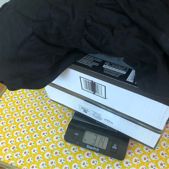 Knox Rose Black Floral Embroidered Elastic Bell Sleeve Dress 31” Long Sz Medium - Picture 10 of 10